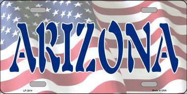 LP-3614 Arizona Metal Novelty License Plate