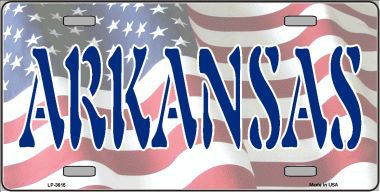 LP-3615 Arkansas Metal Novelty License Plate