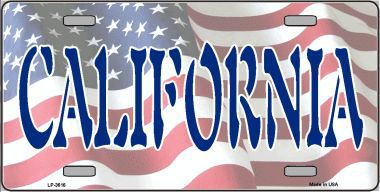 LP-3616 California Metal Novelty License Plate