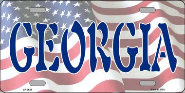 LP-3621 Georgia Metal Novelty License Plate