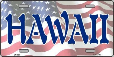 LP-3622 Hawaii Metal Novelty License Plate