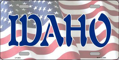 LP-3623 Idaho Metal Novelty License Plate