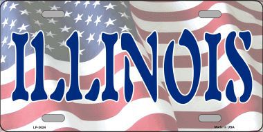 LP-3624 Illinois Metal Novelty License Plate