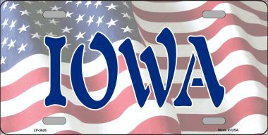 Picture of Smart Blonde LP-3626 Iowa Metal Novelty License Plate