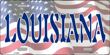 LP-3629 Louisiana Metal Novelty License Plate