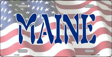 LP-3630 Maine Metal Novelty License Plate