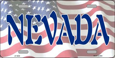 LP-3639 Nevada Metal Novelty License Plate