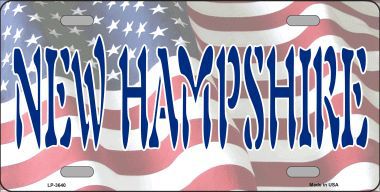 LP-3640 New Hampshire Metal Novelty License Plate