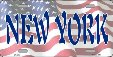 LP-3643 New York Metal Novelty License Plate