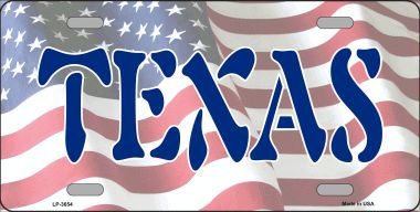 LP-3654 Texas Metal Novelty License Plate