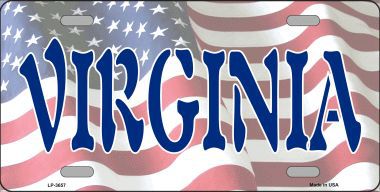 LP-3657 Virginia Metal Novelty License Plate
