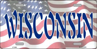 LP-3660 Wisconsin Metal Novelty License Plate
