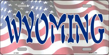 LP-3661 Wyoming Metal Novelty License Plate