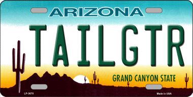 LP-3670 Tailgtr Arizona Novelty Metal License Plate