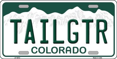 LP-3672 Tailgtr Colorado Novelty Metal License Plate