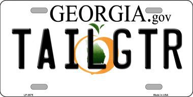 LP-3675 Tailgtr Georgia Novelty Metal License Plate