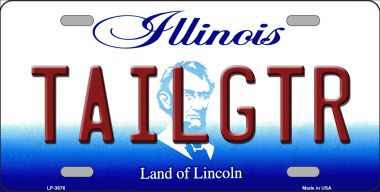 LP-3676 Tailgtr Illinois Novelty Metal License Plate