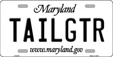 LP-3679 Tailgtr Maryland Novelty Metal License Plate