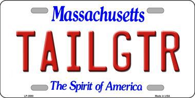 LP-3680 Tailgtr Massachusetts Novelty Metal License Plate