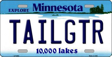 LP-3682 Tailgtr Minnesota Novelty Metal License Plate