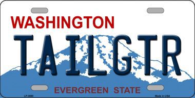 LP-3690 Tailgtr Washington Novelty Metal License Plate