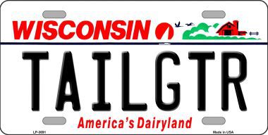 Picture of Smart Blonde LP-3691 Tailgtr Wisconsin Novelty Metal License Plate