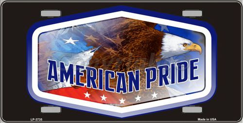 Picture of Smart Blonde LP-3735 American Pride Metal Novelty License Plate