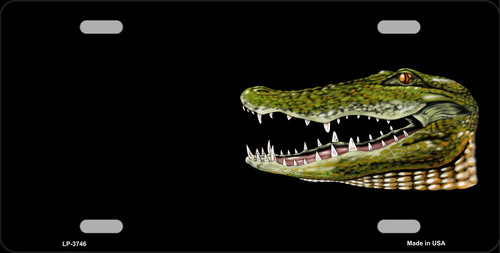LP-3746 Gator Offset Metal Novelty License Plate