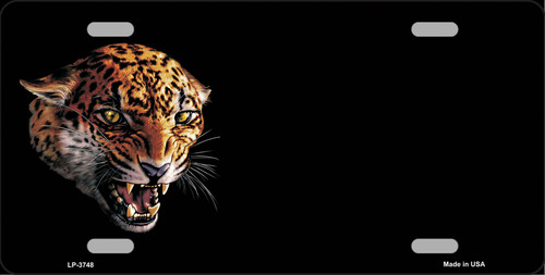 LP-3748 Jaguar Offset Metal Novelty License Plate