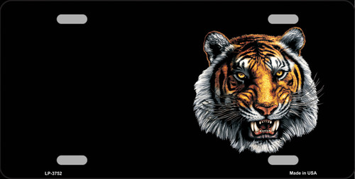LP-3752 Tiger Offset Metal Novelty License Plate