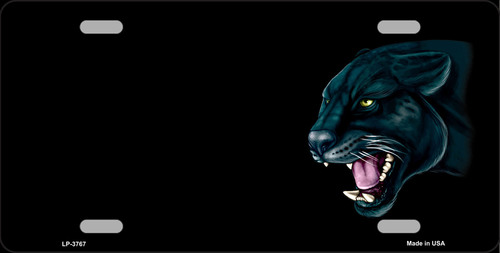 LP-3767 Panther Offset Metal Novelty License Plate