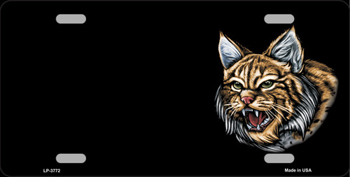 LP-3772 Bobcat Offset Metal Novelty License Plate