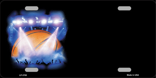 LP-3785 Basketball Game Offset Metal Novelty License Plate