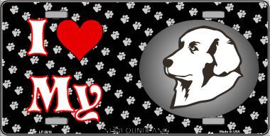 LP-3918 I Love My Newfoundland Metal Novelty License Plate