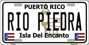 Picture of Smart Blonde LP-4343 Rio Piedra Puerto Rico Metal Novelty License Plate