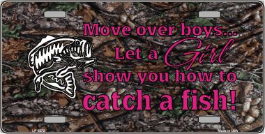 LP-5272 Move Over Boys Metal Novelty License Plate