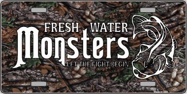 LP-5273 Fresh Water Monsters Metal Novelty License Plate