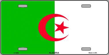 LP-3955 Algeria Flag Metal Novelty License Plate