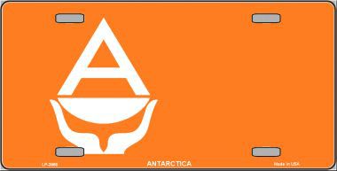 Picture of Smart Blonde LP-3960 Antarctica Flag Metal Novelty License Plate