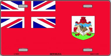 LP-3973 Bermuda Flag Metal Novelty License Plate