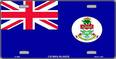 Picture of Smart Blonde LP-3988 Cayman Islands Flag Metal Novelty License Plate