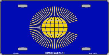 LP-3996 Commonwealth Flag Metal Novelty License Plate