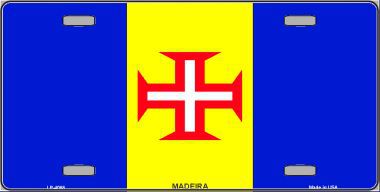 LP-4088 Madeira Flag Metal Novelty License Plate
