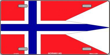 LP-4117 Norway-NS Flag Metal Novelty License Plate