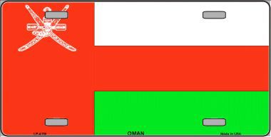 Picture of Smart Blonde LP-4119 Oman Flag Metal Novelty License Plate