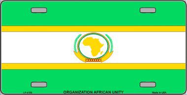LP-4120 Organization African Unity Flag Metal Novelty License Plate
