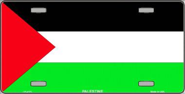 LP-4123 Palestine Flag Metal Novelty License Plate
