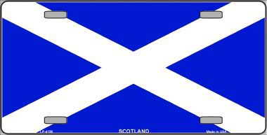 LP-4136 Scotland Flag Metal Novelty License Plate