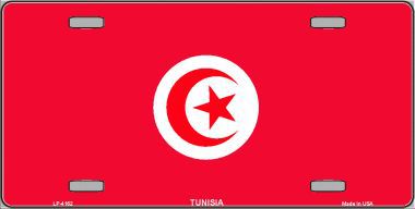 LP-4162 Tunisia Flag Metal Novelty License Plate