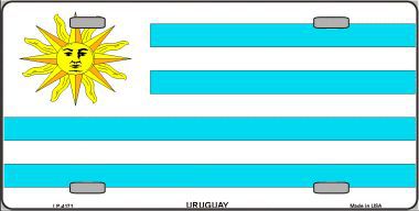 LP-4171 Uruguay Flag Metal Novelty License Plate